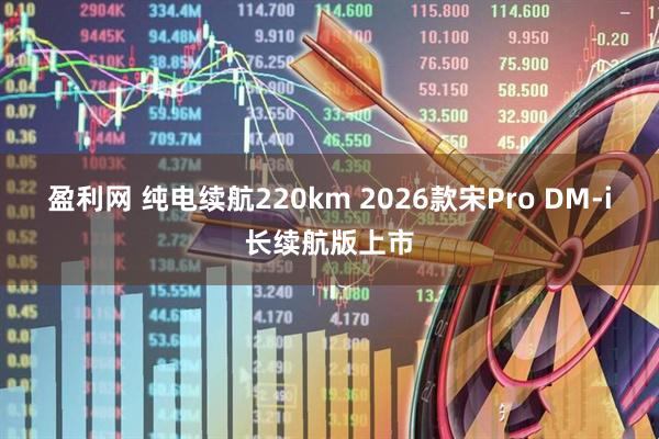 盈利网 纯电续航220km 2026款宋Pro DM-i长续航版上市